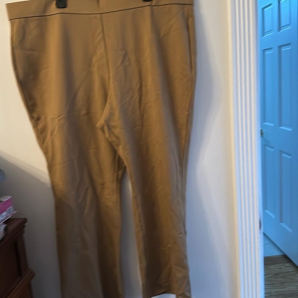 NWT Rafaella comfort Tan Pants size 3x